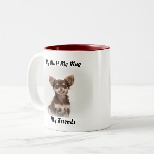 Meine Tasse Mutt meine Freunde. (Vorderseite Links)