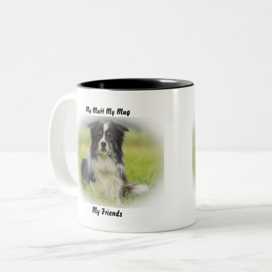 Meine Tasse Mutt meine Freunde. (Vorderseite Links)