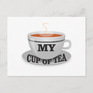 meine Tasse Tee yeah Postkarte