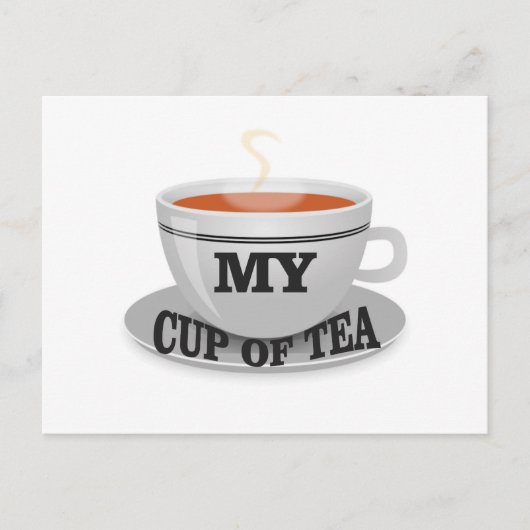 meine Tasse Tee yeah Postkarte (Vorderseite)
