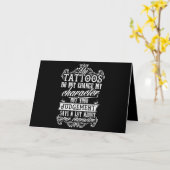 Meine Tattoos ändern mein Zeichengeschenk Tattoo n Karte (Gelbe Blume)