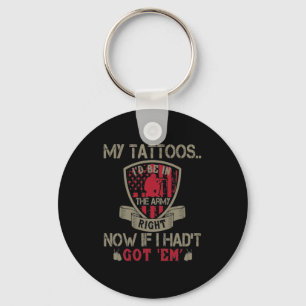 Meine Tattoos, in denen ich jetzt in der Armee wär Schlüsselanhänger