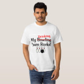 Meine Team-Felsen des Bowlings-(Trinken) T-Shirt (Vorne ganz)