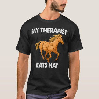 Meine Therapeutin isst Hay Women Riding Crazy T-Shirt