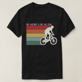 MEINE THERAPIE IST AUF DEN TRAILS-Mountainbike-Gra T-Shirt