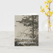 "Meine tiefsten Beileid" Beerdigungssympathische K Karte (Gelbe Blume)