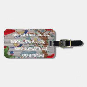 Meine Tiere Welt valentine.png Gepäckanhänger