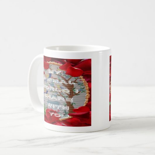 Meine Tiere Welt valentine.png Kaffeetasse (Vorderseite Links)