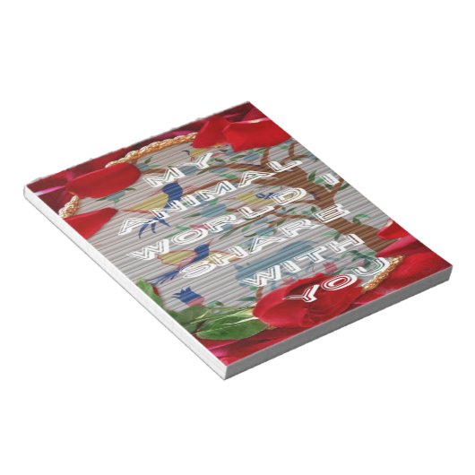 Meine Tiere Welt valentine.png Notizblock (angewinkelt)