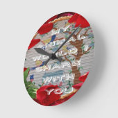 Meine Tiere Welt valentine.png Runde Wanduhr (Winkel)