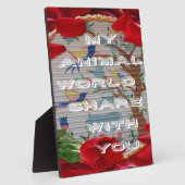 Meine Tierwelt: Schönes Baum- und Vogeldesign Fotoplatte (Seite)