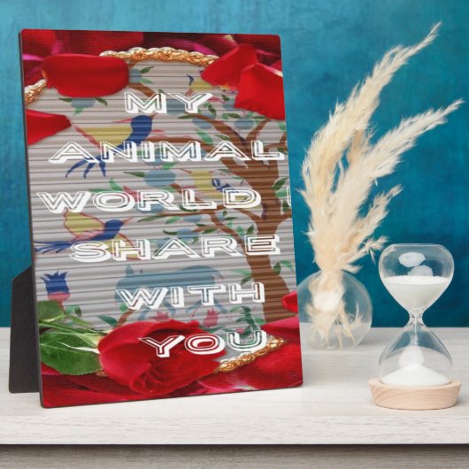 Meine Tierwelt: Schönes Baum- und Vogeldesign Fotoplatte (Seite)