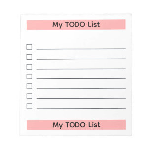Meine To-Do-Liste-Abreißnotizblock Notizblock