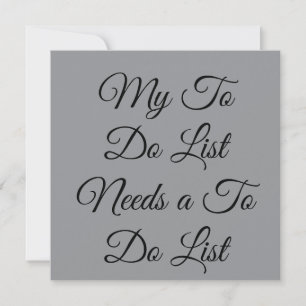 Meine To-Do-Liste braucht eine To-Do-Liste 😂 Einladung