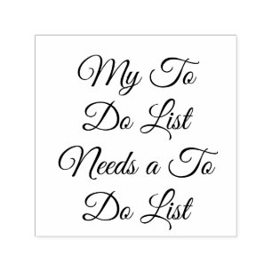 Meine To-Do-Liste braucht eine To-Do-Liste 😂 Permastempel