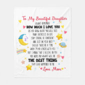 Meine Tochter, du bist das Beste Fleecedecke (Vorderseite)