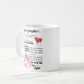 Meine Tochter - du bist tapfer als du glaubst Kaffeetasse (Vorderseite Links)