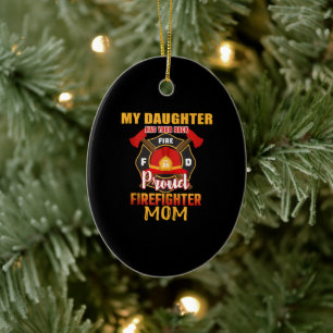 Meine Tochter hat Ihre auf den Rücken steife Feuer Keramik Ornament