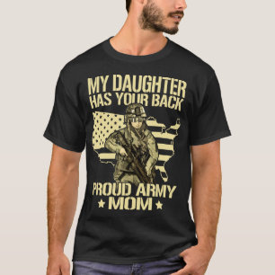Meine Tochter hat Ihren Rücken - die Mama Milita  T-Shirt