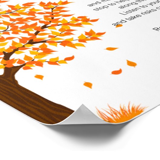 Meine Tochter, ich wünsche dir die Kraft Poster (Ecke)