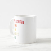 Meine Tochter im Jura ist mein Lieblingsgeschenk f Kaffeetasse (Vorderseite Links)