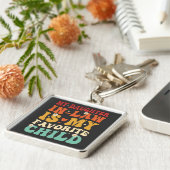 Meine Tochter im Jura ist mein liebstes Kind-Funny Schlüsselanhänger (Seite)