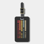 Meine Tochter im Jura ist mein liebstes Kind Gepäckanhänger (Vorderseite vertikal)