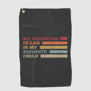 Meine Tochter im Jura ist mein liebstes Kind Golfhandtuch