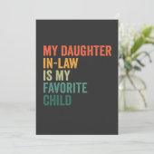 Meine Tochter im Jura ist mein liebstes Kind-Retro Einladung (Stehend Vorderseite)