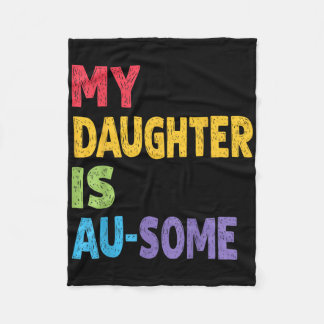 Meine Tochter ist Au-einige autistische Kinder Aut Fleecedecke