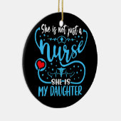 Meine Tochter ist ein Krankenschwester, der Mama-V Keramik Ornament (Rechts)