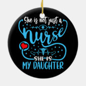 Meine Tochter ist ein Krankenschwester, der Mama-V Keramik Ornament (Hinten)
