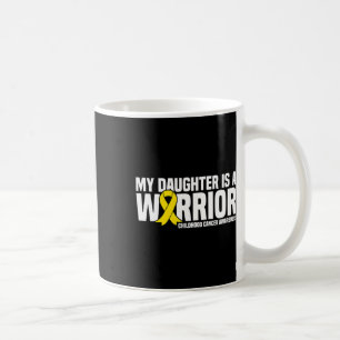 Meine Tochter ist ein Krebs der Kriegertribbon-Kin Kaffeetasse
