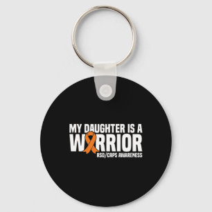 Meine Tochter ist ein Krieger Orange Ribbon Rsdcrp Schlüsselanhänger