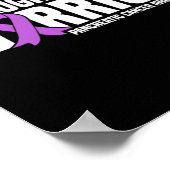 Meine Tochter ist ein kriegerisches Bauchspeicheld Poster (Ecke)