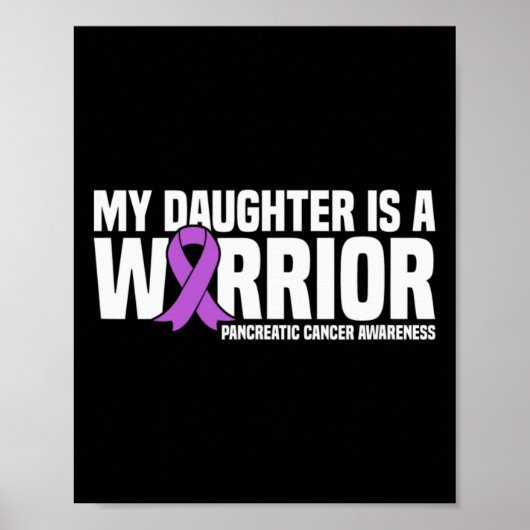 Meine Tochter ist ein kriegerisches Bauchspeicheld Poster (Vorne)