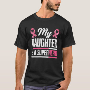 Meine Tochter ist ein Superheld-Mama-Vater Brustkr T-Shirt