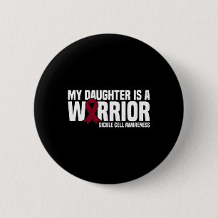 Meine Tochter ist ein Warrior-Sichelzellenbewussts Button
