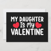 Meine Tochter ist meine Liebe Vater-Familie der Va Einladung (Vorderseite)