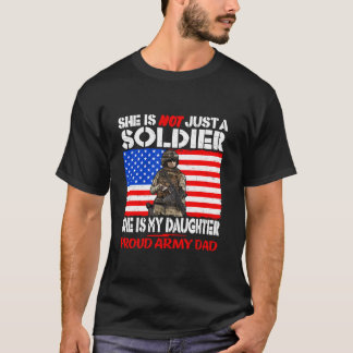 Meine Tochter ist Soldat des Vaters der Proud-Arme T-Shirt