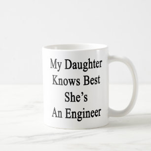 Meine Tochter kennt Bestes, das sie ein Ingenieur Kaffeetasse