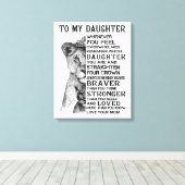 Meine Tochter Leinwanddruck (Insitu (Holzboden))