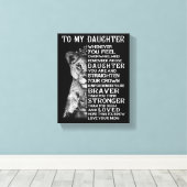 Meine Tochter Leinwanddruck (Insitu (Holzboden))