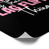 Meine Tochter marschiert mit dieser Flag-Farbwache Poster (Ecke)