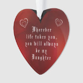 MEINE TOCHTER ORNAMENT (Vorderseite)