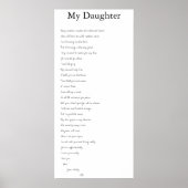 Meine Tochter Poster (Vorne)