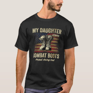 Meine Tochter trägt den Vater Vete, der Proud-Arm T-Shirt