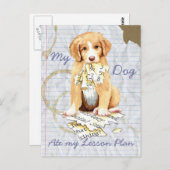 Meine Toller Ate My Lesson-Postkarte Postkarte (Vorne/Hinten)