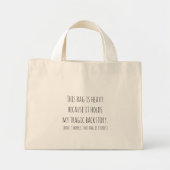 Meine tragische Vorgeschichte-Tasche Mini Stoffbeutel (Vorne)