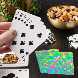 Meine Träume ausmalen Kritzelmuster Expressiv Spielkarten